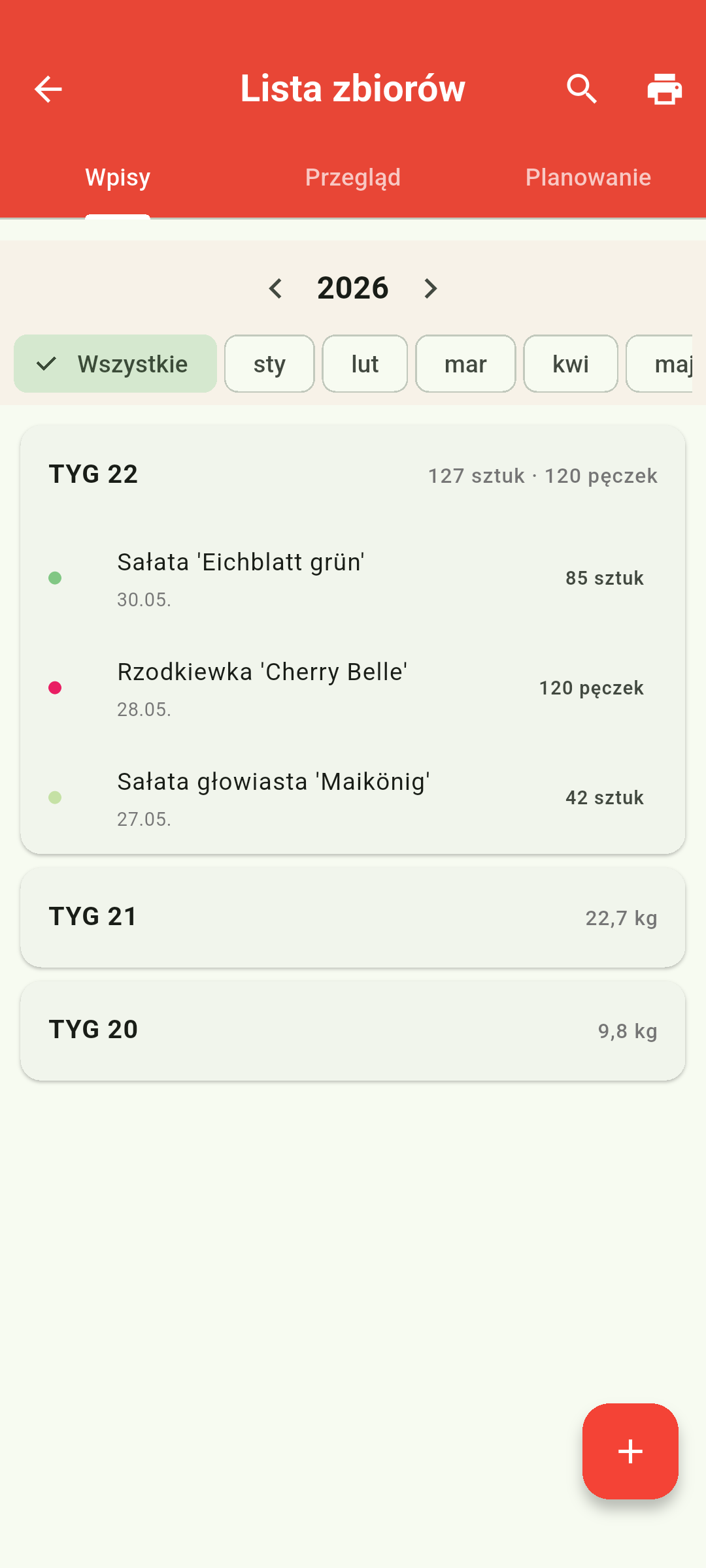 android 04_ernteliste